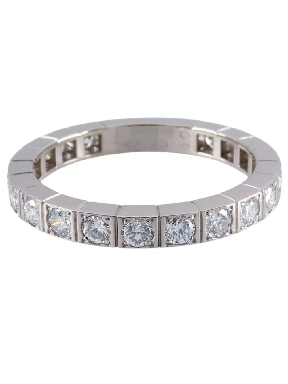 Cartier Lanieres Ring White Gold 18K Diamond Full 59